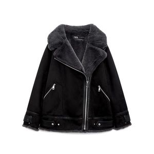 Zara Faux Fur Double Faced Jacket NWT